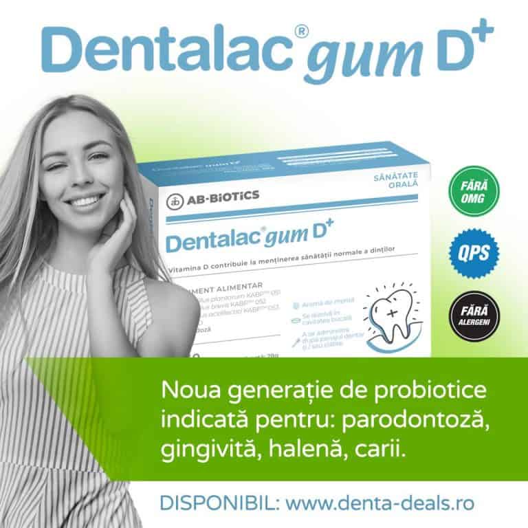 Cumpără și tu prima ta cutie de Dentalac® Gum D+ și află cum îți poate transforma sănătatea orală?